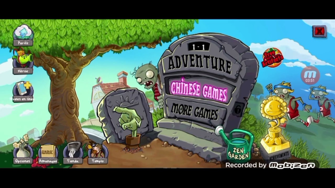 Jugando pvz Ultimate