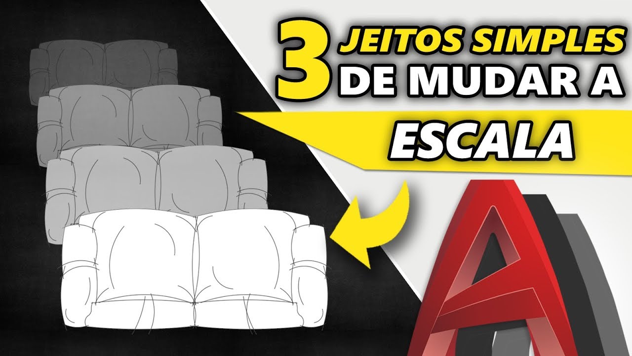 3 Jeitos Simples de Alterar a Escala de um Objeto no AutoCAD! - Série Dominando o AutoCAD 2020 #49