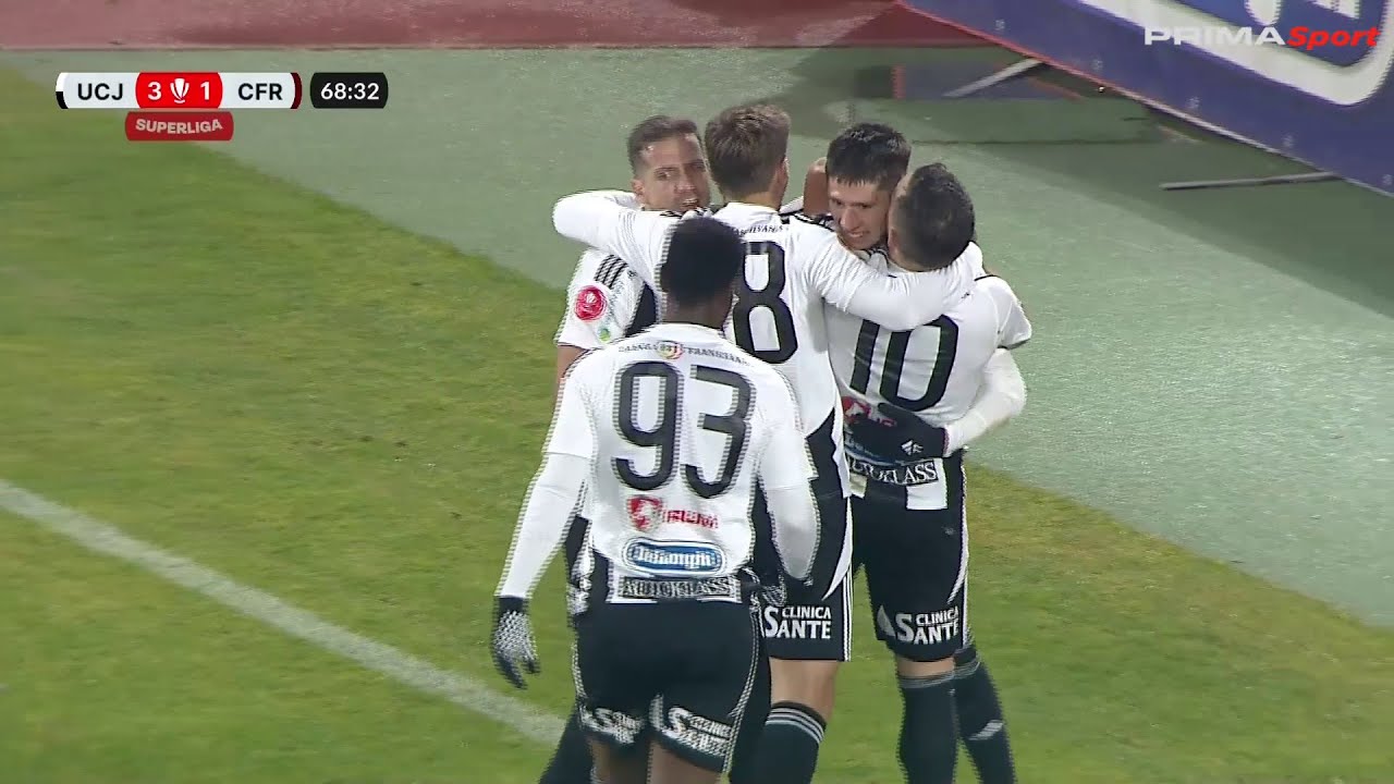 REZUMAT | U Cluj - CFR Cluj 3-2. Spectacol în derby-ul Clujului. 