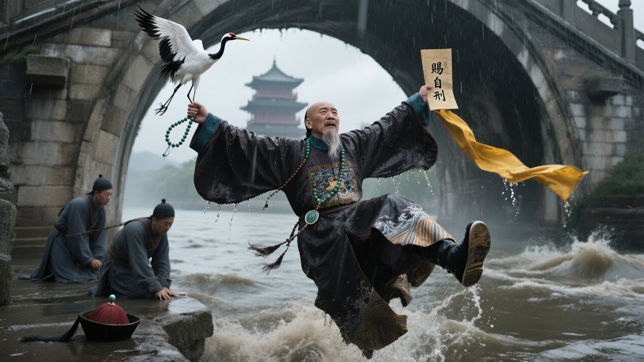 乾隆龍顏大怒賜劉墉自盡，怎料劉墉真的去跳河自殺了，下秒皇帝擔心壞了！