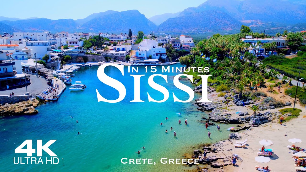 SISSI 🇬🇷 Σίσι Sisi Drone Aerial 4K | Crete Κρήτη Ελλάδα Greece