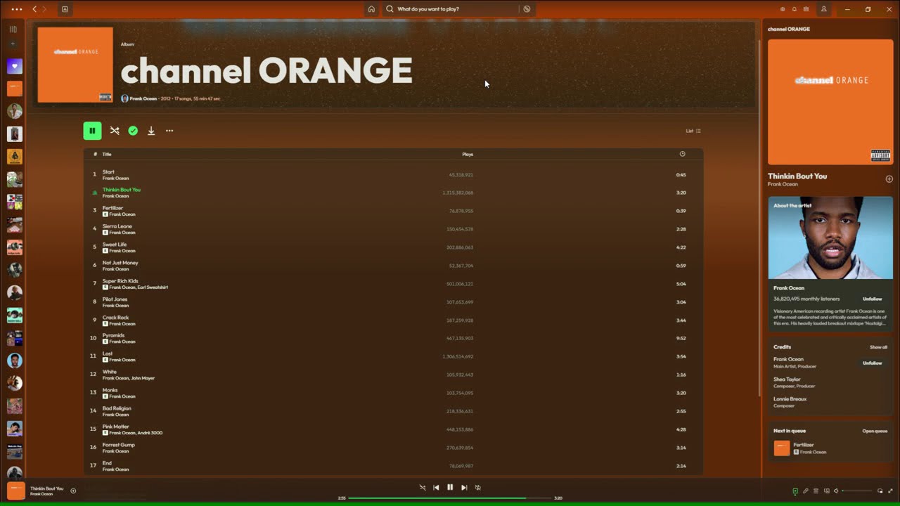 Music Review: Channel ORANGE by Frank Ocean