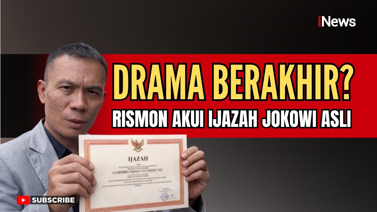 RISMON MINTA MAAF! Temukan Bukti Baru dan Tidak Lagi Ragu dengan Ijazah Jokowi | iNews Terkini