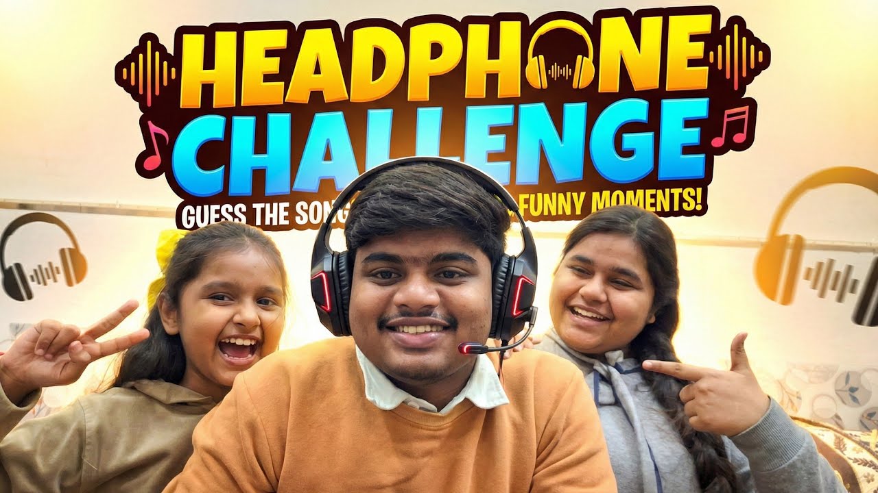Headphone Challenge With Sisters 😂 | Guess The Song or Lose!