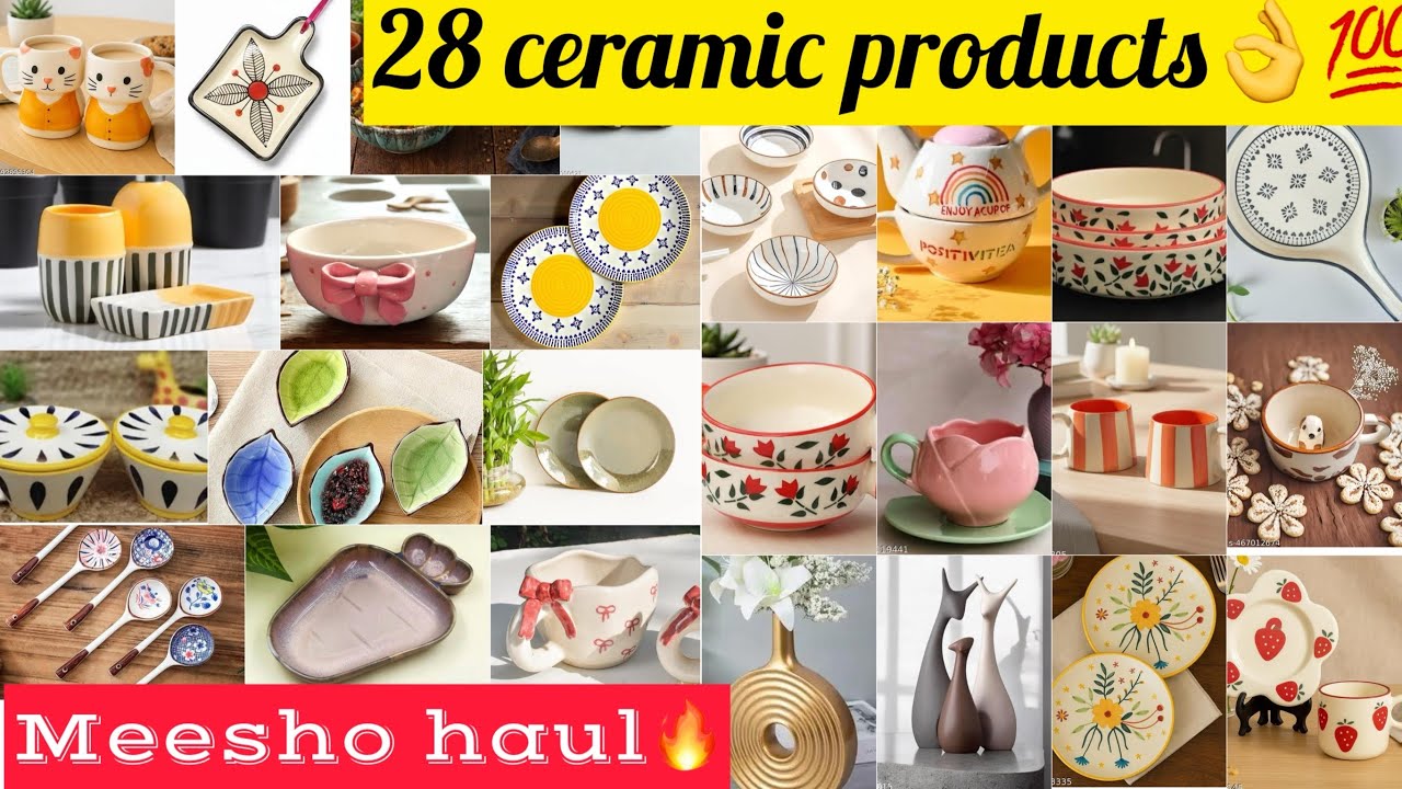 Meesho haul 🔥| 28 ceramic products | @meeshoapp #meeshofinds #flipkartfinds #kitchenproducts