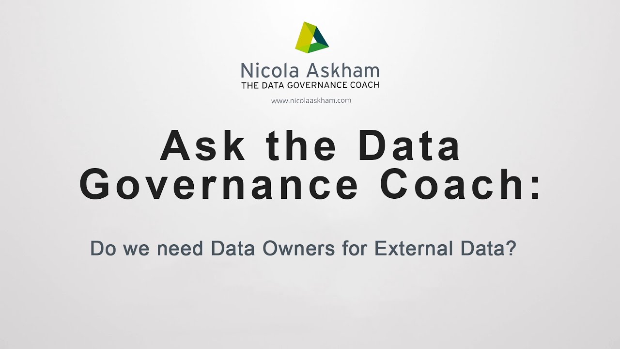 Do we need Data Owners for External Data?