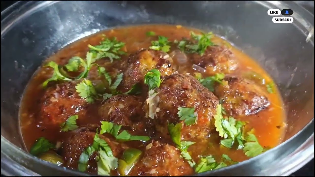 Street style veg Manchurian,crispy & spicy