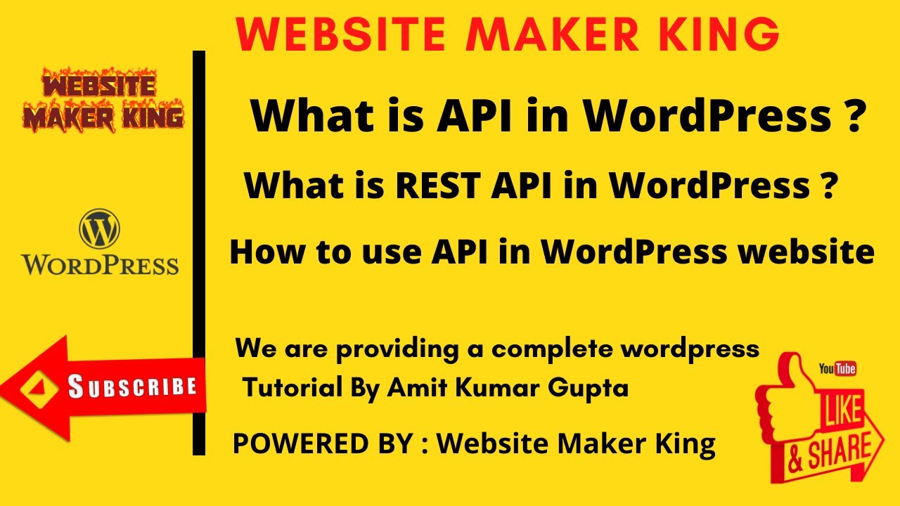 What is REST API in WordPress ? | How it works with Example | क्या होता है API बिलकुल आसान भाषा मे ?
