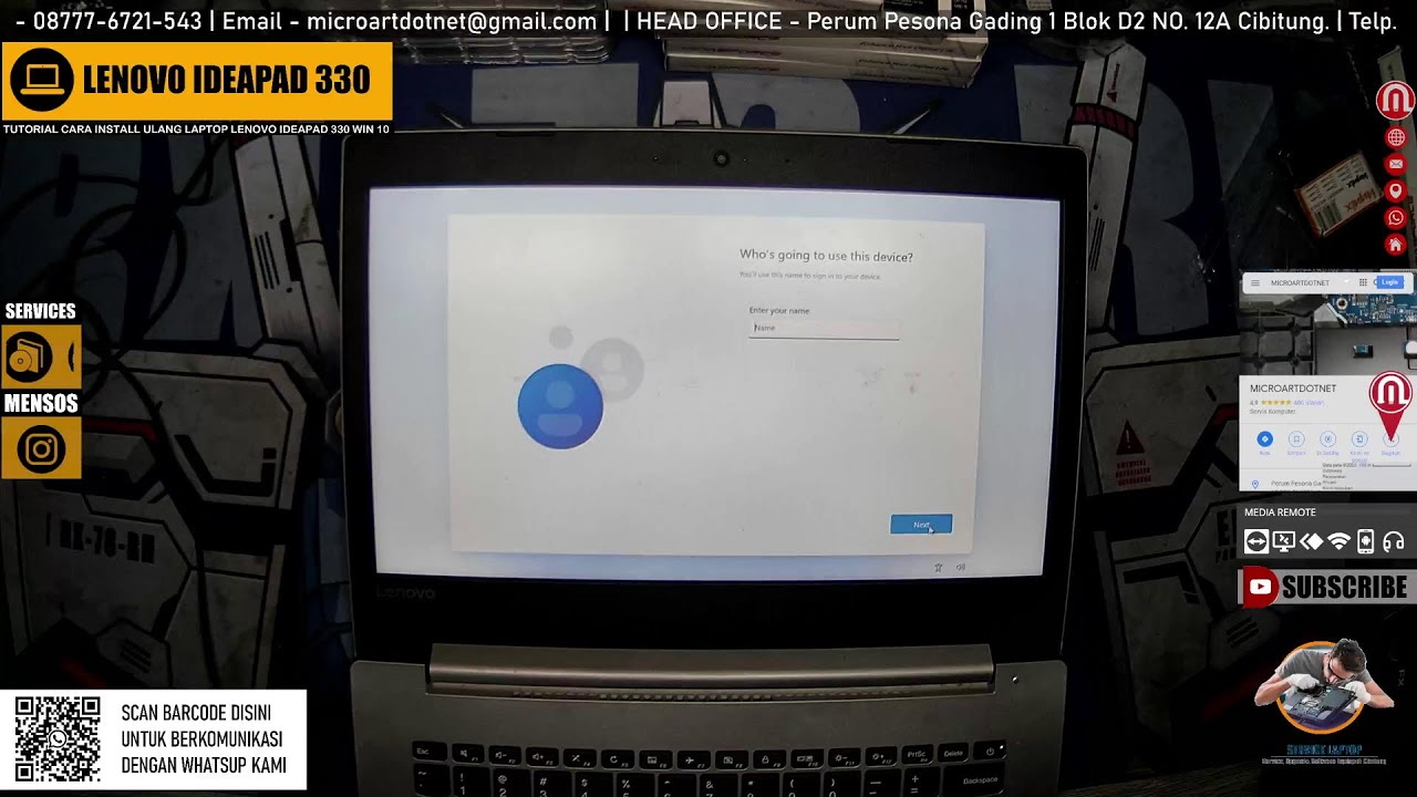 TUTORIAL CARA INSTALL ULANG LAPTOP LENOVO IDEAPAD 330 WIN 11