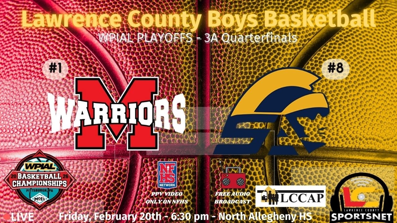 (AUDIO)#1 Mohawk Warriors vs #8 South Allegheny Gladiators-Boys Basketball-WPIAL 3A Qtrs-Feb.20,2026