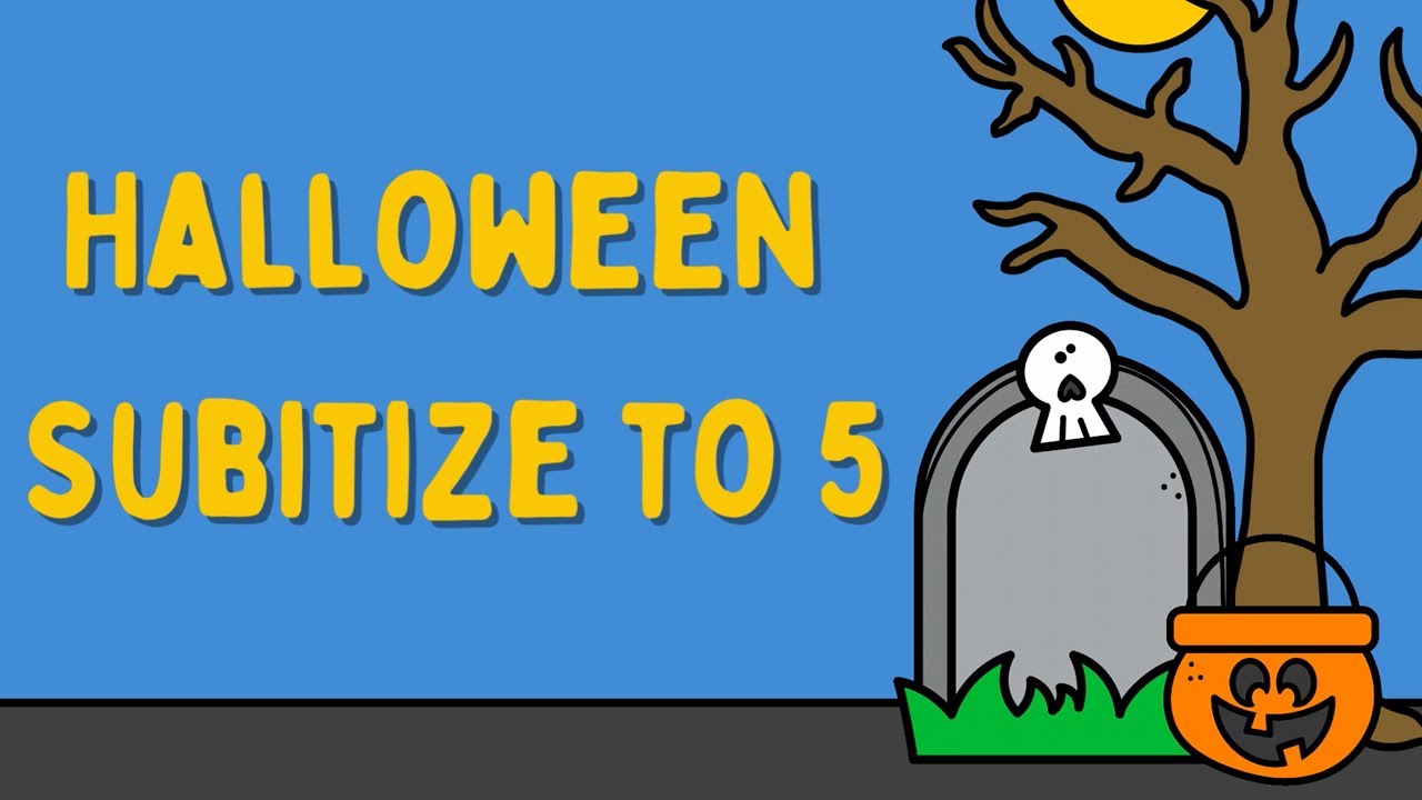 Halloween Subitize to 5 - Count and Exercise!
