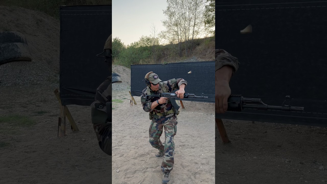 TESTING OLD SOVIET-STYLE AK SHOOTING 🔥 #firearmstraining #tacticaltraining #AK47
