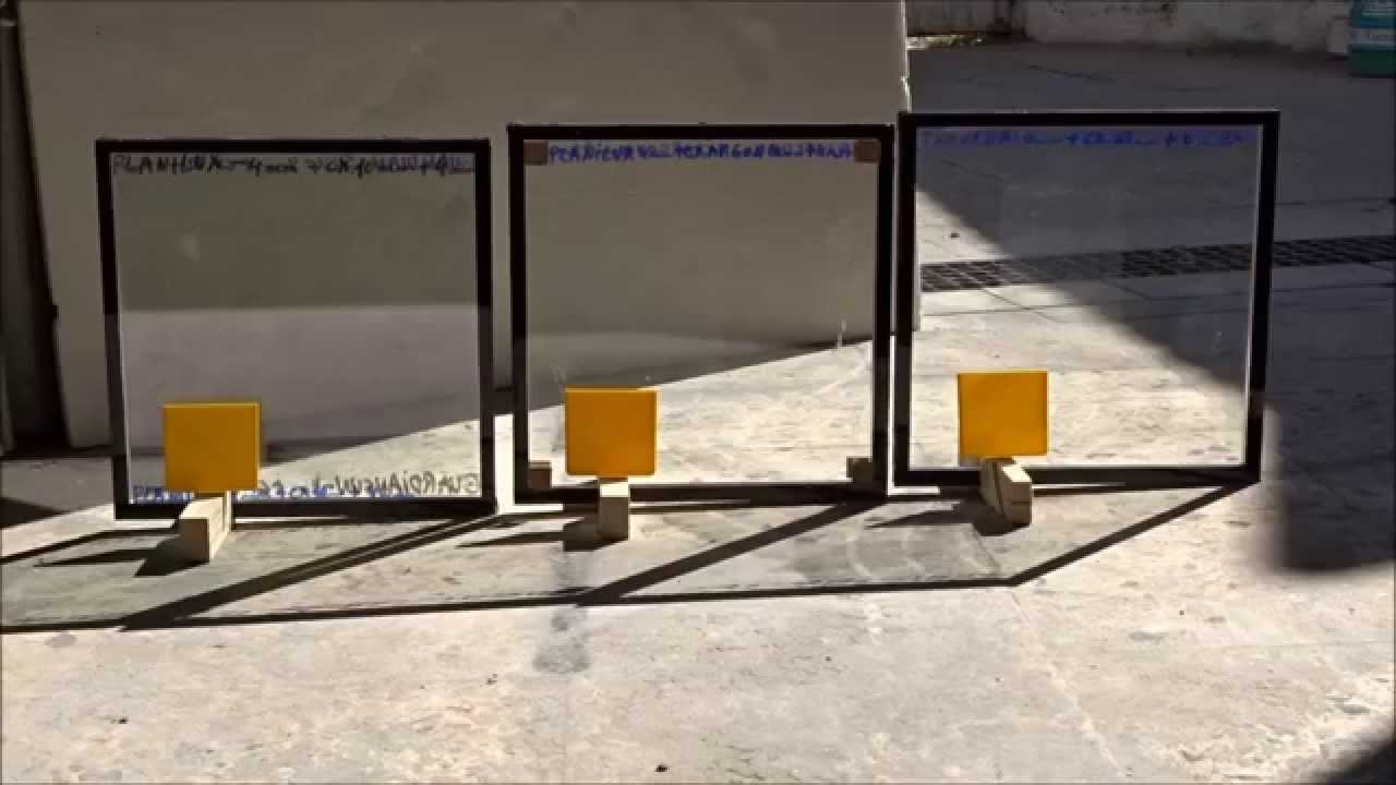 TESTE TÉRMICO A VIDROS DUPLOS - double glass therm