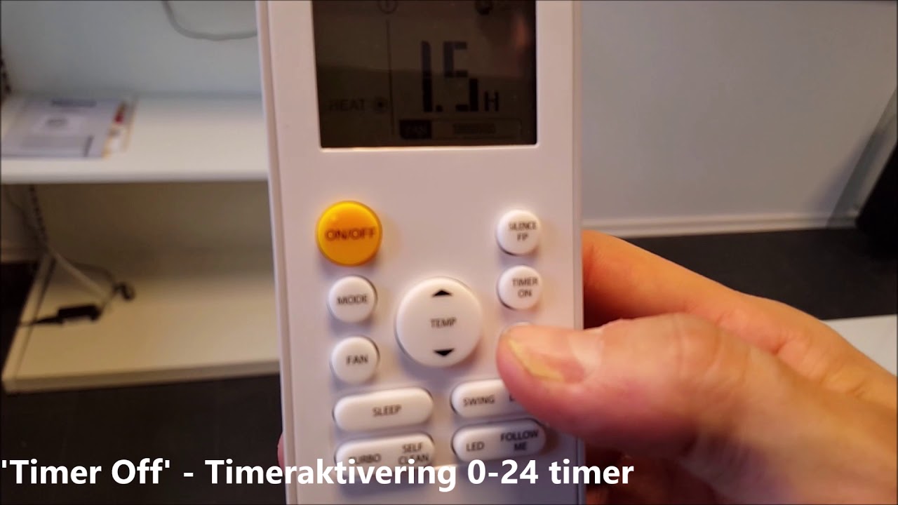 Qlima - Fjernbetjening vejledning