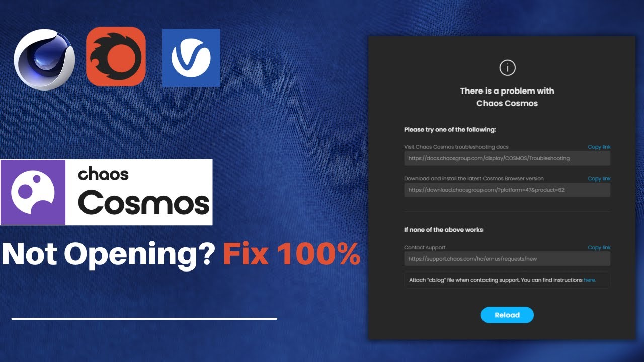 Cosmos Browser not opening 100% Problem solved 2023 | Cinema 4D , V-ray , Corona , 3ds Max