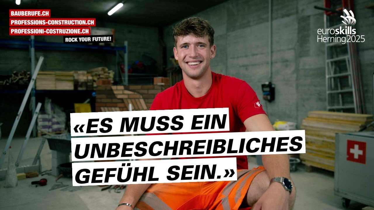 Bauberufe: Maurer-Champion Mattia Andrea Plattner im Interview | EuroSkills 2025 Herning