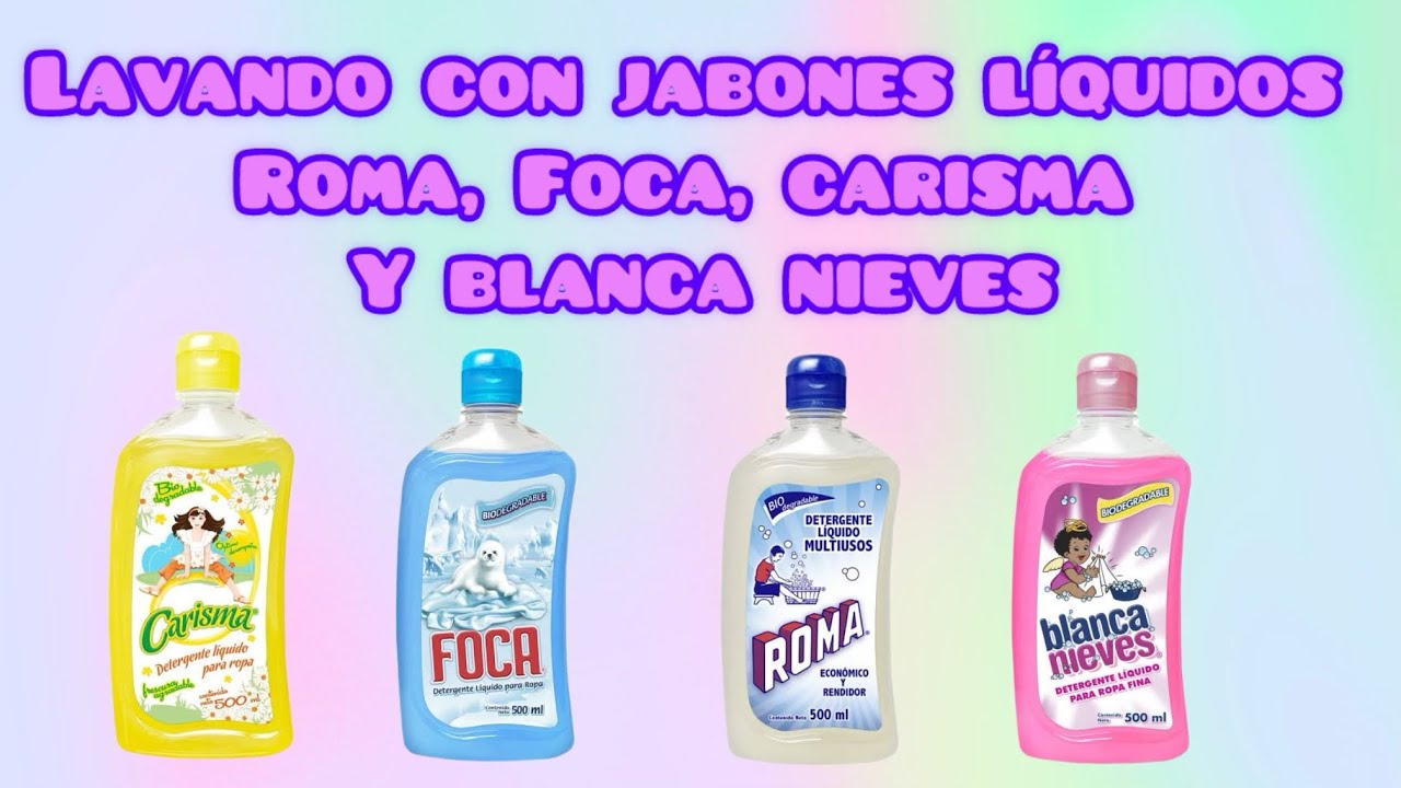 Lavando con jabones líquidos roma,foca,carisma y Blanca nieves #asmrlavando #lavandoamano #lavando