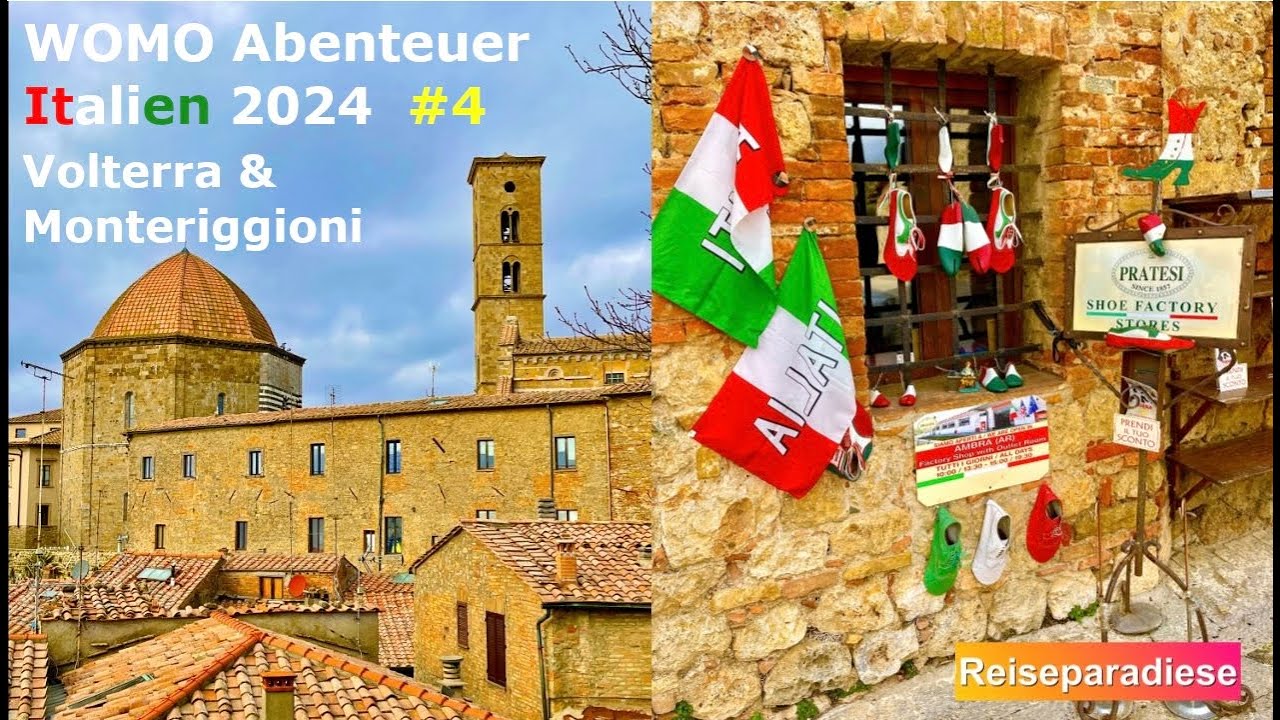 WOMO 🚐Abenteuer Italien 🇮🇹2024 Das Tor zum Mittelalter, Volterra & Monteriggioni & Stellplätze