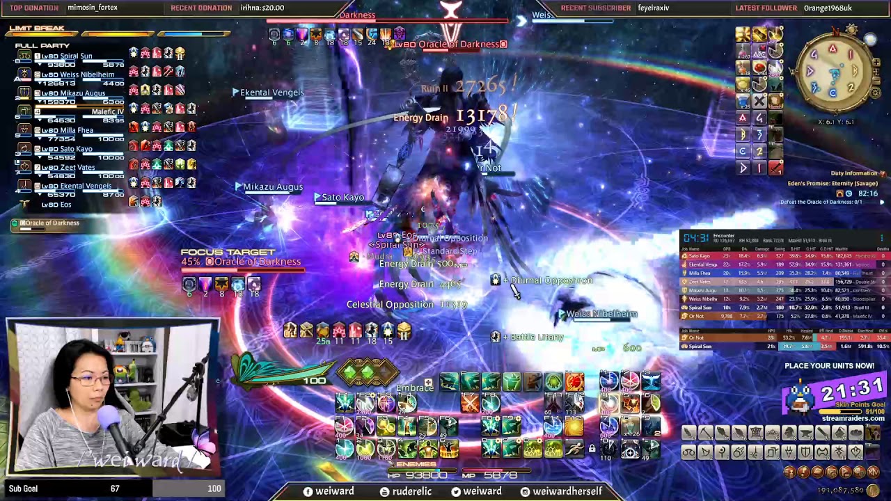 FFXIV E12S Eden's Promise: Eternity (Savage) - Phase 2 Clear - SCH Healer PoV