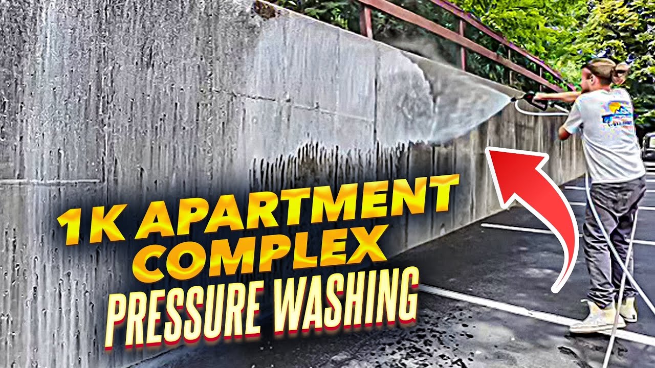 How to Pressure Wash Retaining Walls!