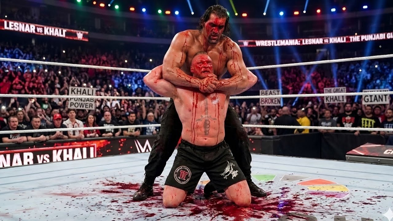 Брок Леснар против Великого Хали — матч «Железный человек» 2026 • WWE 2K25