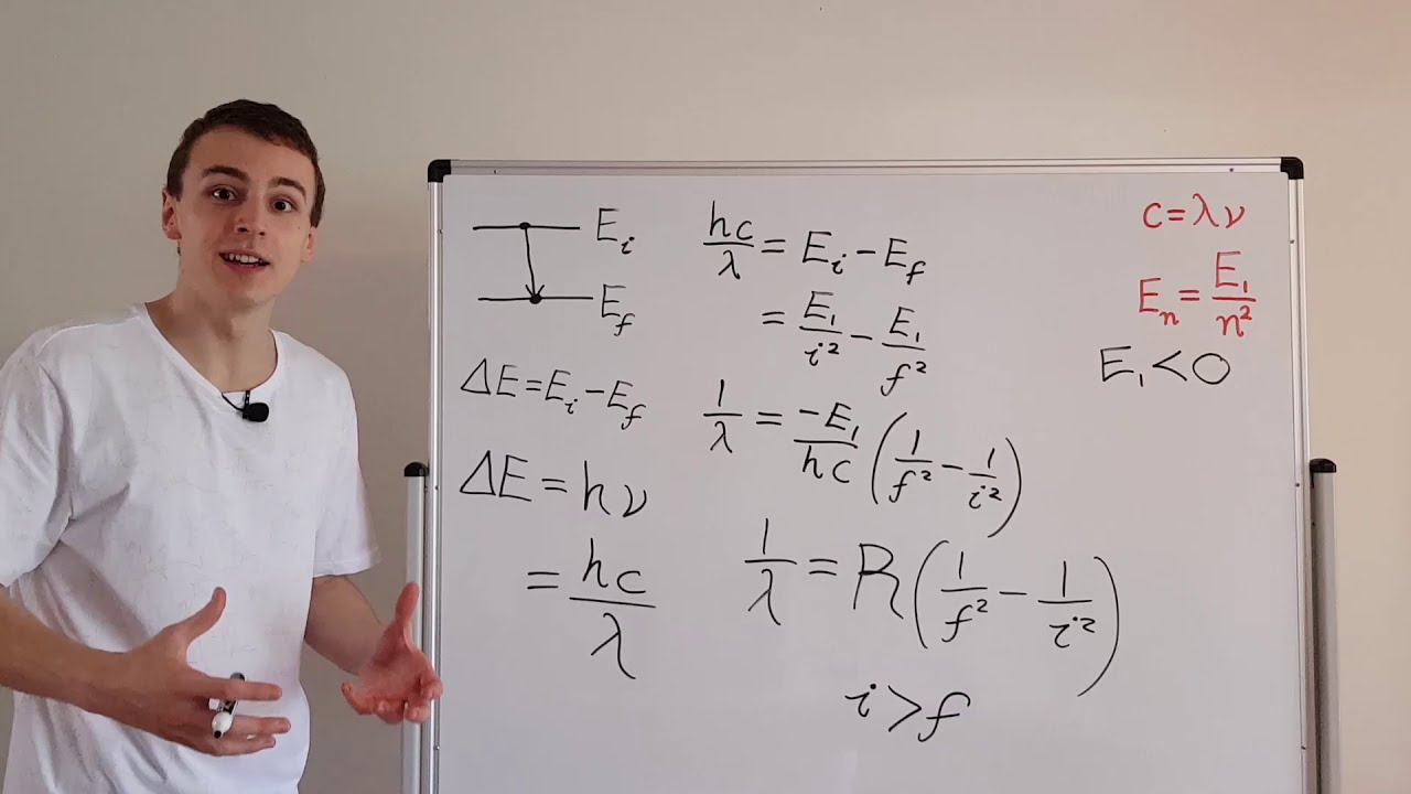 Rydberg Formula Derivation (Bohr Model Energy Levels and Photon Emission)