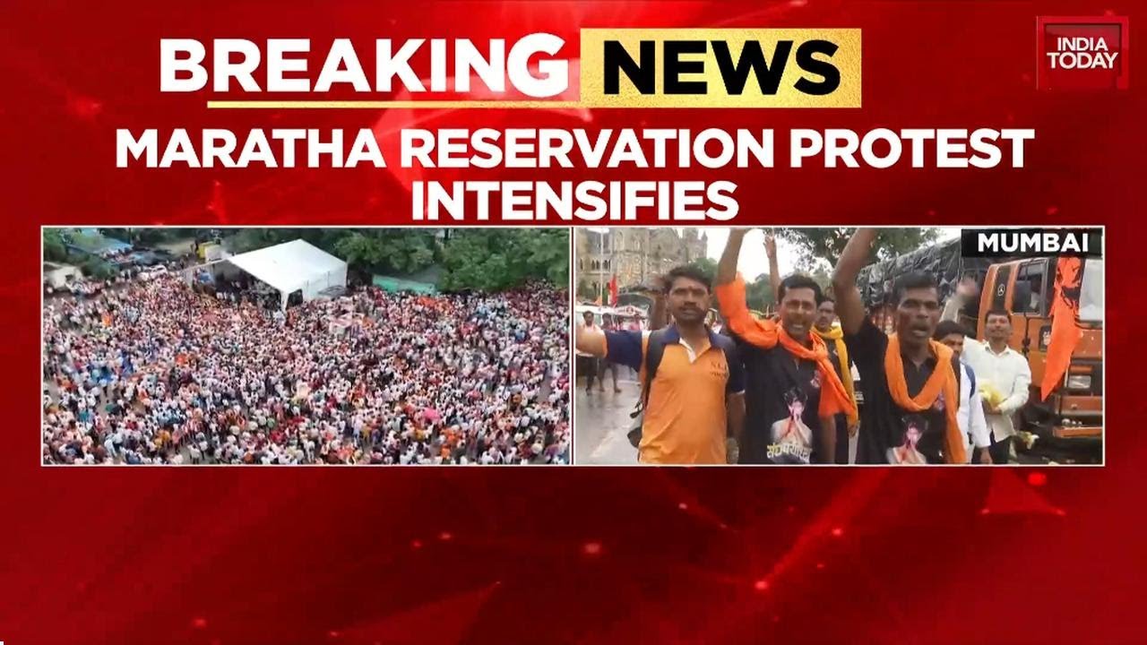Breaking News: Maratha Quota Protest Shuts Down Mumbai; Jarange Patil Gives Up Water