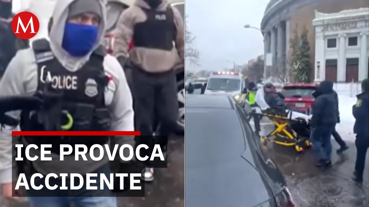 Agentes de ICE provocan choque múltiple en Nueva Jersey