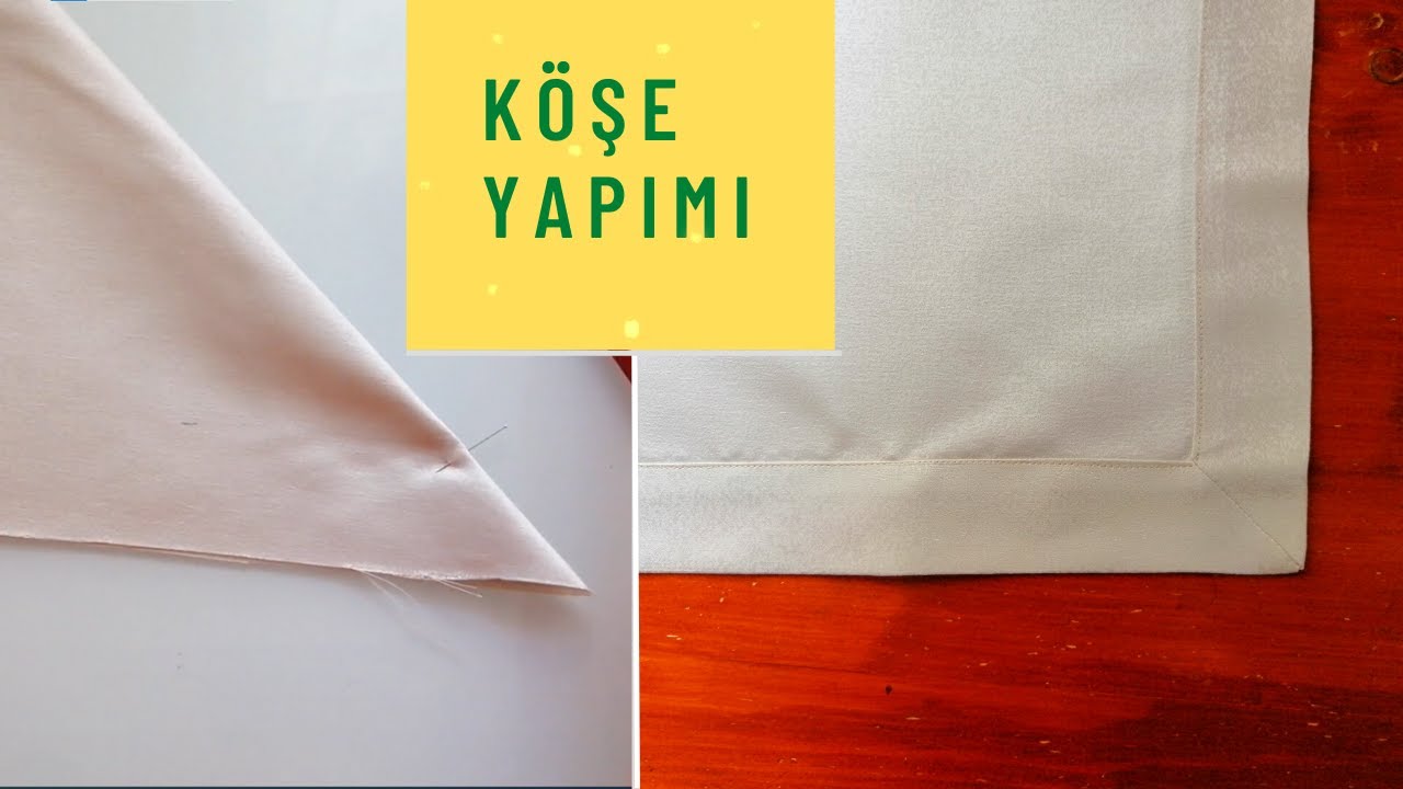 Kolay Köşe Yapımı | Köşe Çalışması Nasıl Yapılır? How to Sew: Mitred Corners!