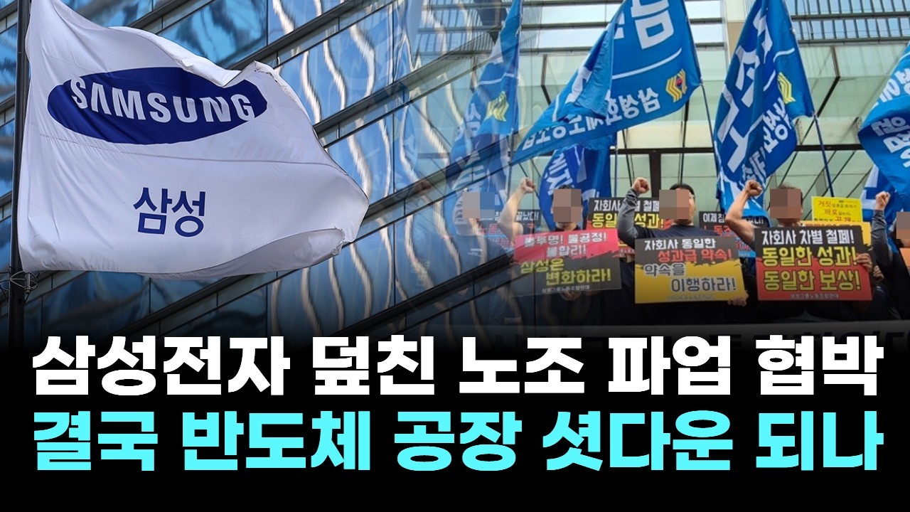 삼성전자 덮친 노조 파업 협박&hellip;반도체 공장 결국 셧다운 되나