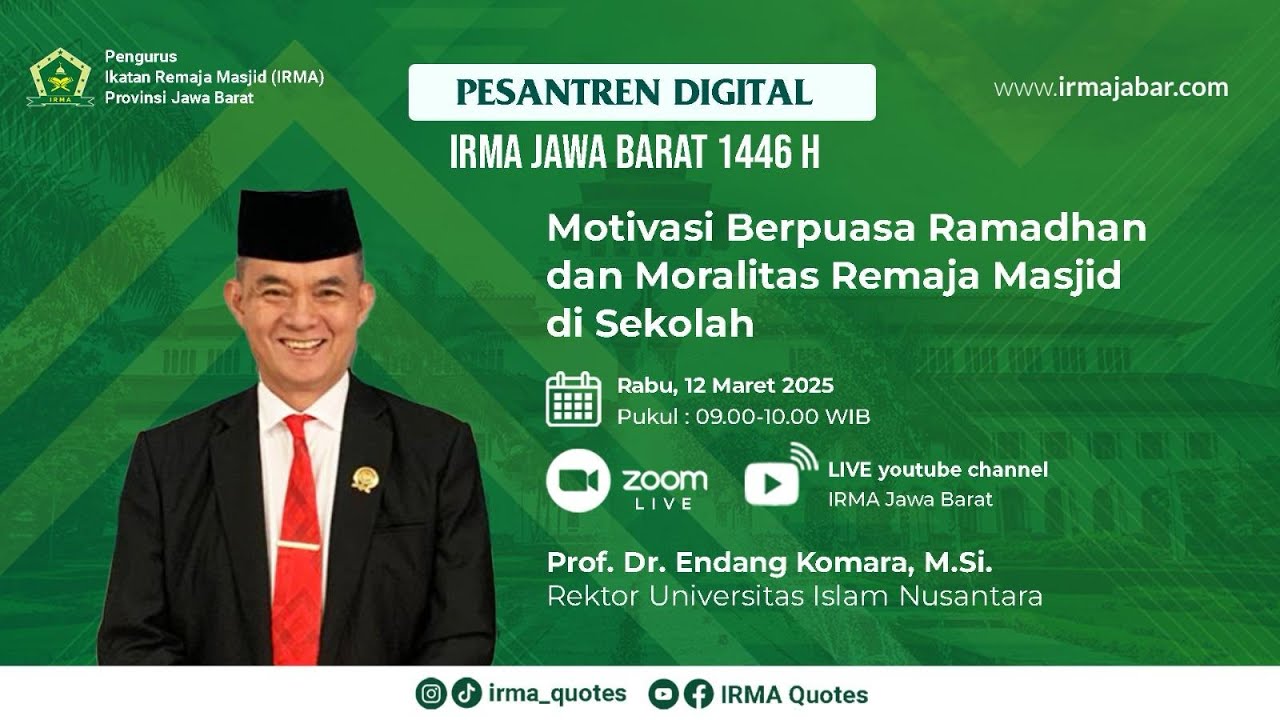 Materi 3 Motivasi Berpuasa Ramadhan dan Moralitas Remaja Masjid di Sekolah | Pesantren Digital