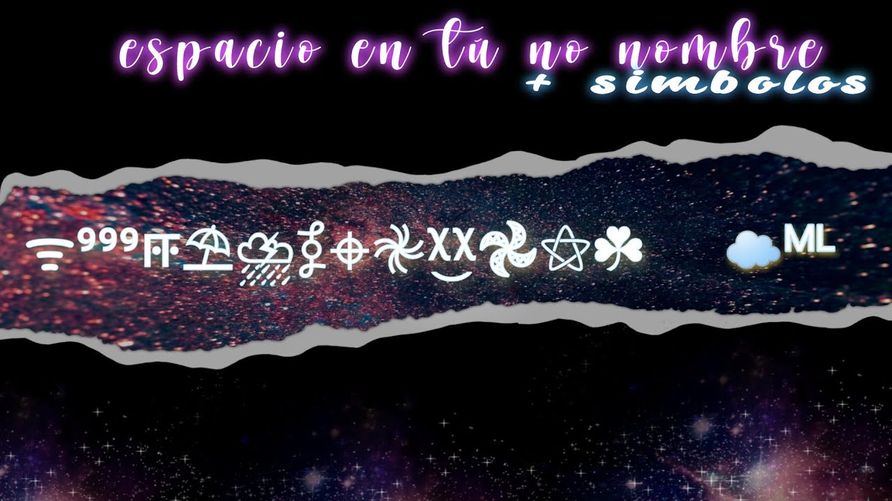ESPACIO EN TU NOMBRE DE FF+LETRAS PEQUEÑAS+ SÍMBOLO PING 999, SHURIKE, TRÉBOL, NUBE, ETC...