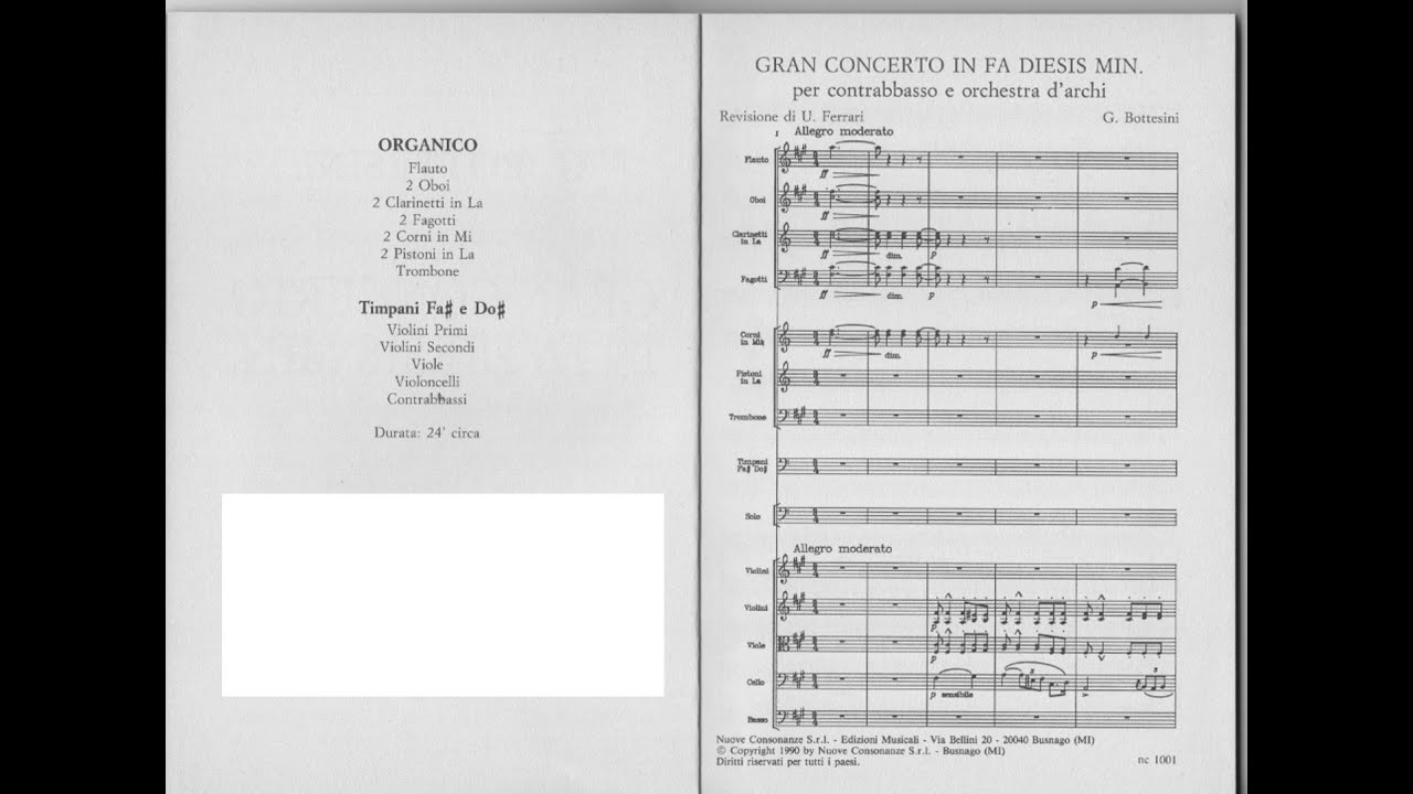 Giovanni Bottesini – Concerto no 1 (Soloist: Julián Medina)