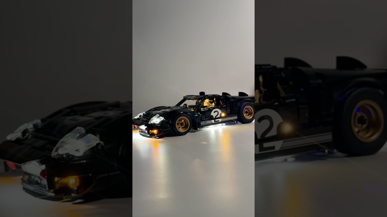Light up LEGO Technic 42223 Ford GT40 Mk II 