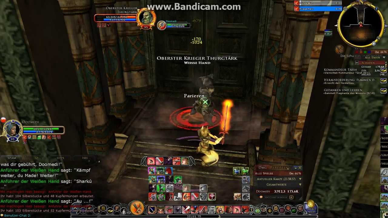 Herr der Ringe Online DD-Wächter Doomed lvl 95 Schule (3er- Instanz) SOLO