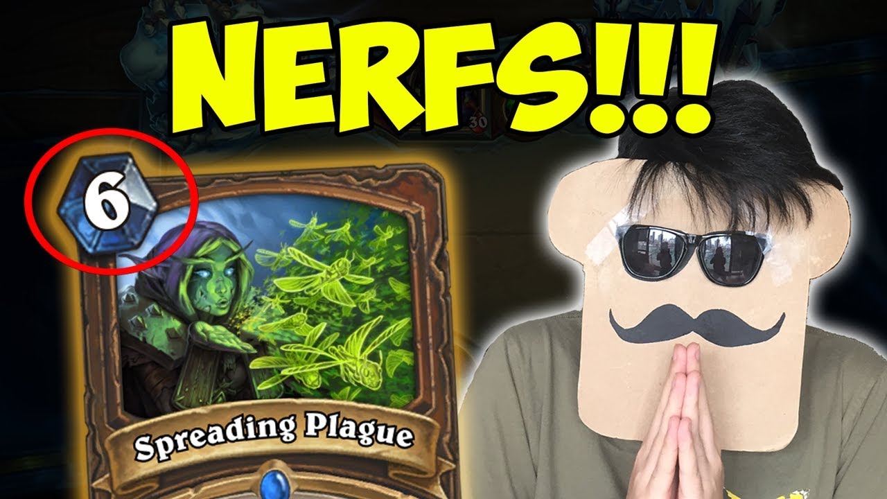 [Hearthstone] Disguised Toast talks about DRUID NERFS! (Innervate, Spreading Plague, Fiery War Axe)