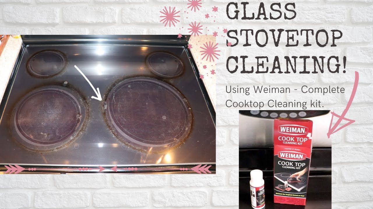 HOW TO DEEP CLEAN YOUR GLASS STOVETOP! FAST AND EASY CLEANING 