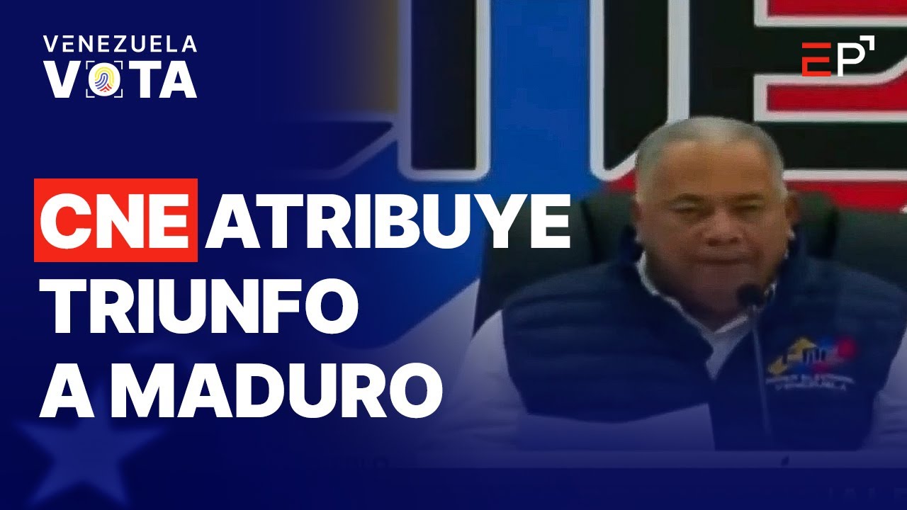 CNE atribuye triunfo a Nicol&aacute;s Maduro 🗳️ Elecciones en Venezuela 2024 | El Pitazo