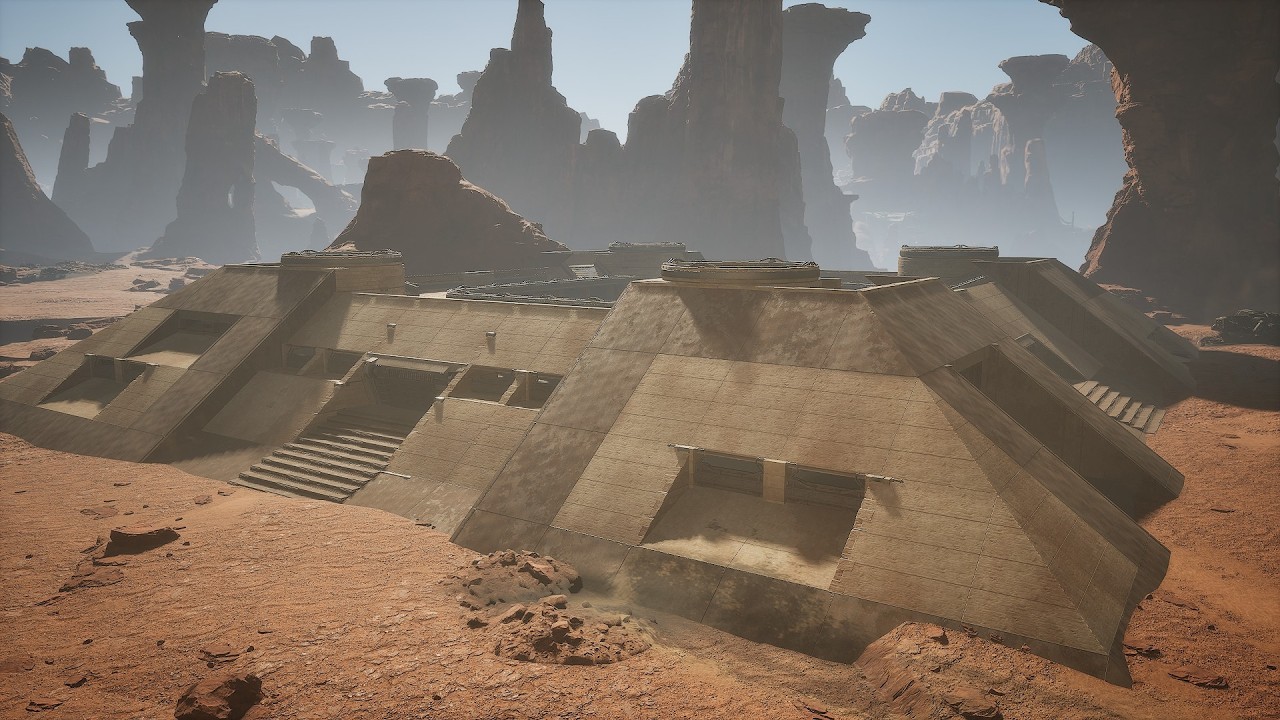 Dune Awakening: Base With Underground Hangar