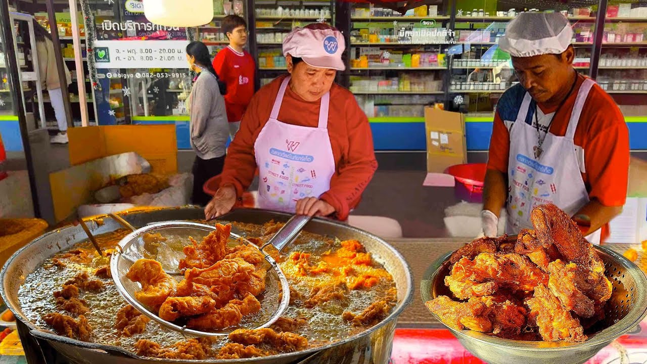 Long Queues! Sold out 200 Kilos Of Fried Chicken in 3 Hours | Thai Street Food