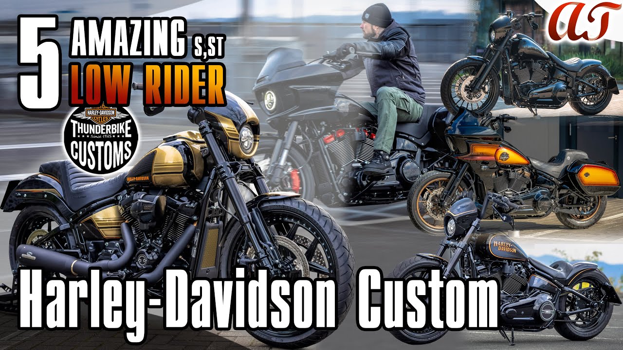 5 AMAZING Harley-Davidson LOW RIDER S, ST Custom [4K] * A&T Design
