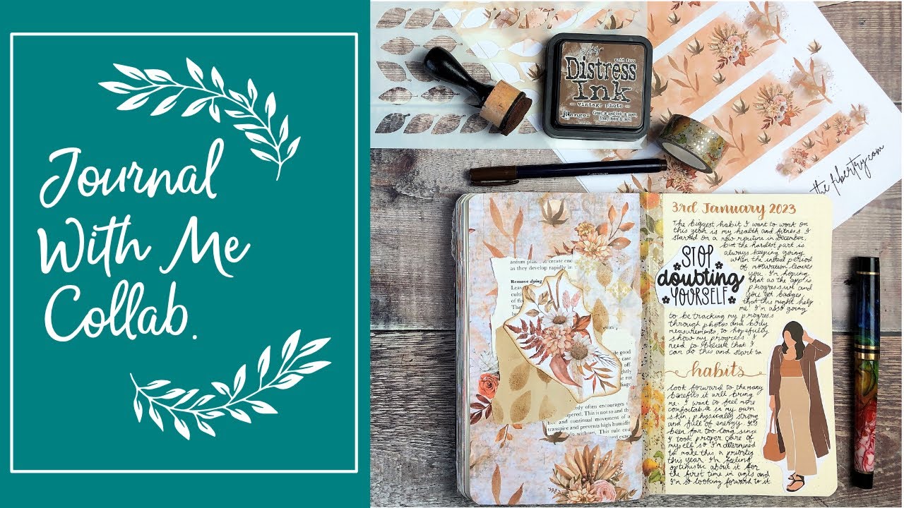 Journal With Me 📔 Process Video 🖊 Collab with Trish