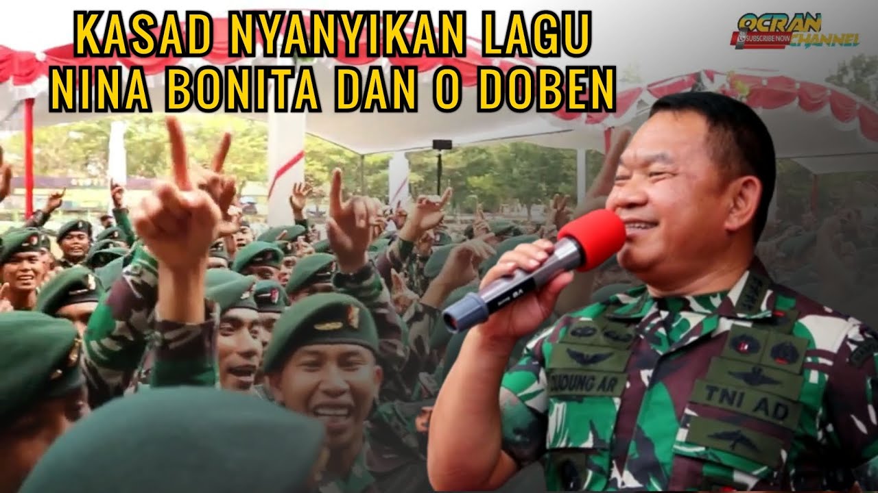 KASAD Hibur Prajurit TNI AD Di Perbatasan Dengan Dua Buah Lagu Timor #kasad #tni