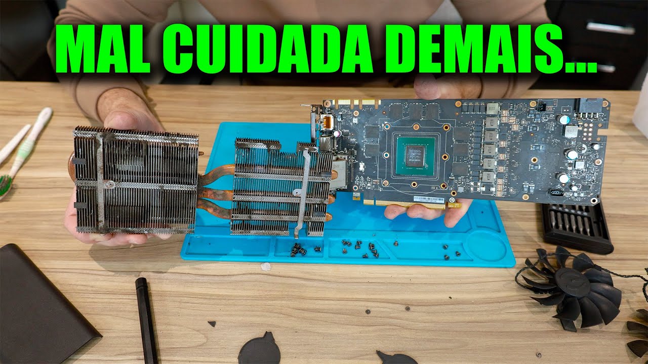 LIMPEZA DA GTX 1070 TI DO MERCADO LIVRE, AGORA SIM VAI DURAR MUITO MAIS!