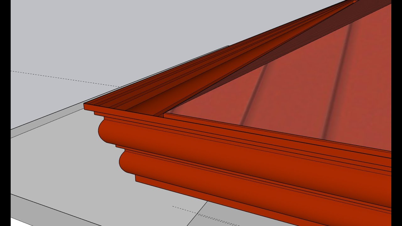 how to make gutter on sketchup