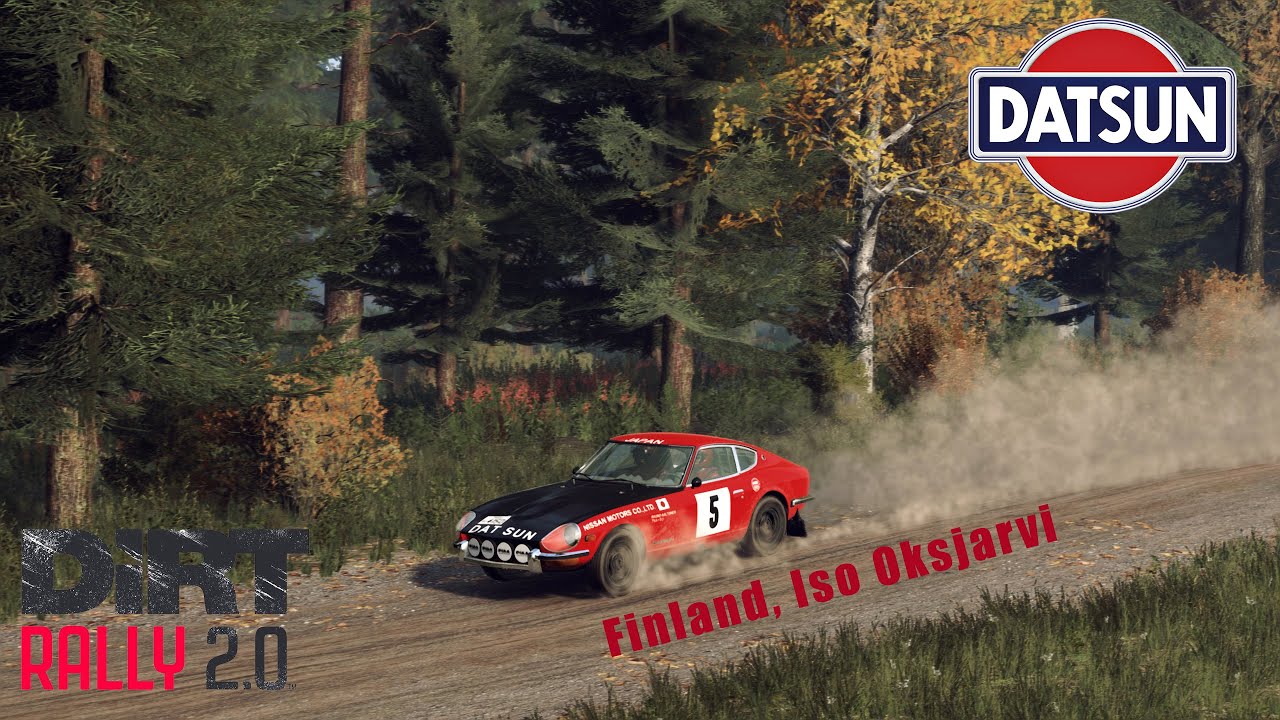 DiRT Rally 2.0. Finland, Iso Oksjarvi at the Datsun 240z