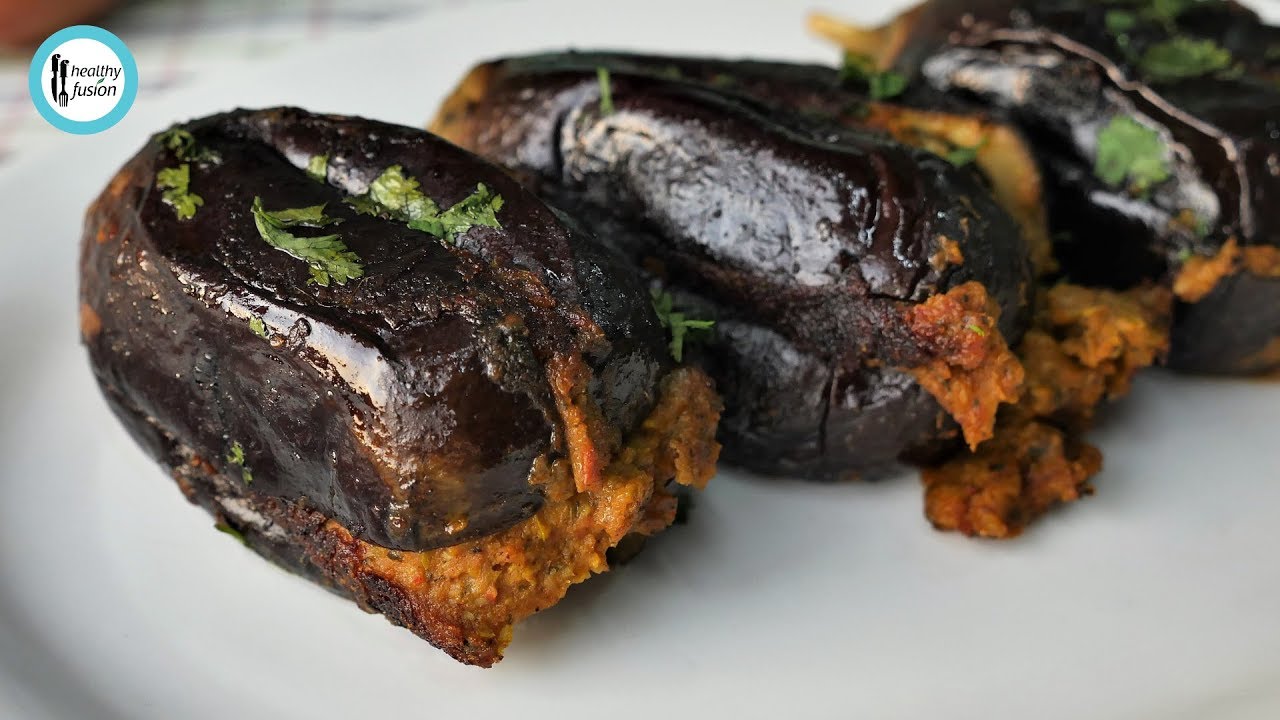 Stuffed Brinjal/Eggplant By Healthy Food Fusion