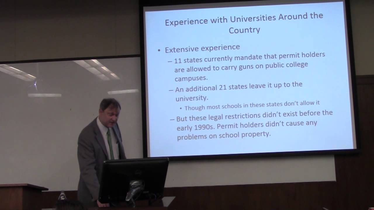 University of Texas at Austin Debate on "Campus Carry: Good Policy? How to Regulate?"