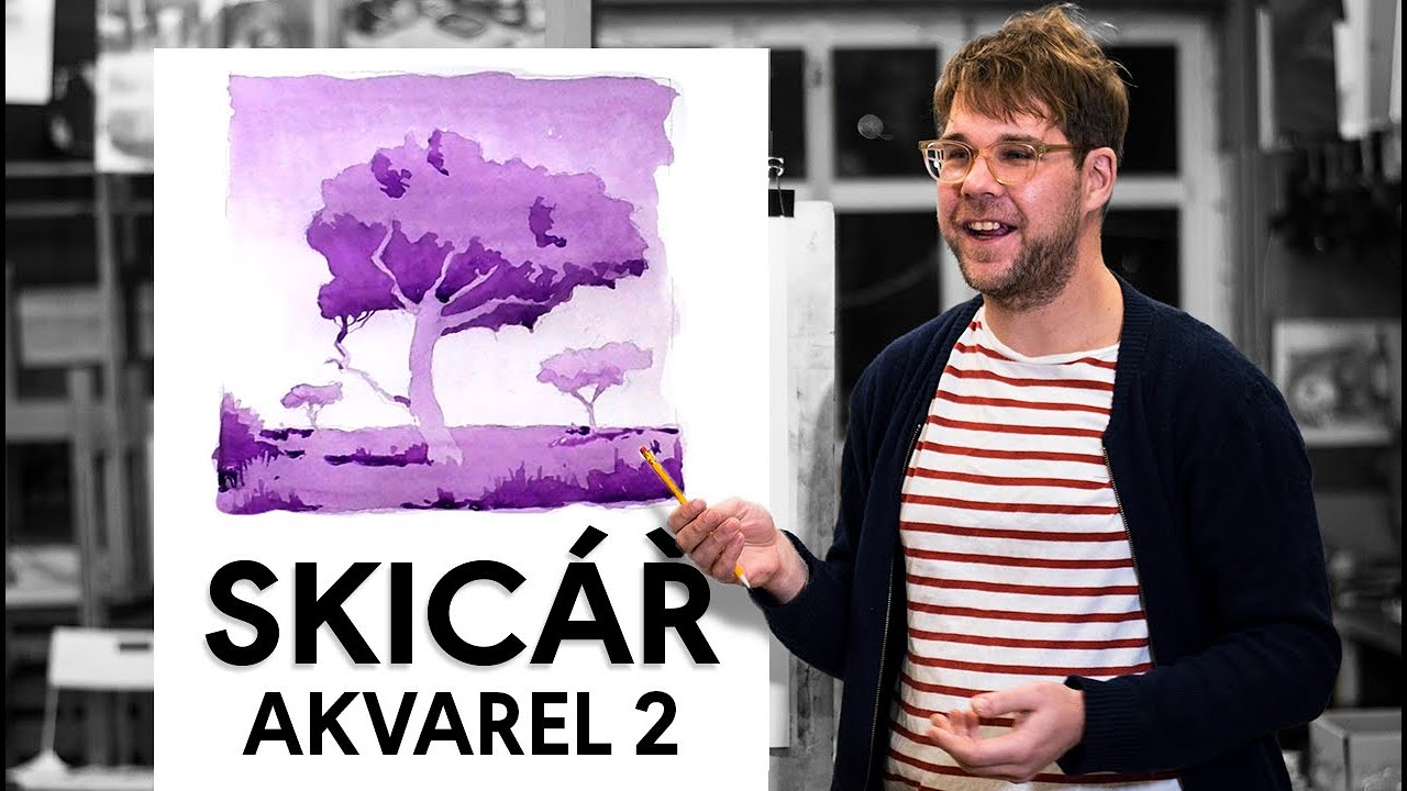 SKICÁŘ: AKVAREL 2 - Jak namalovat akvarelem....základy akvarelu