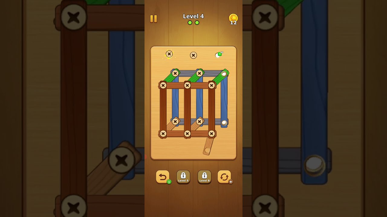 Amazing Puzzle Game Will Test Your Brain! | Wood Nuts & Bolts Gameplay - Victory Royale